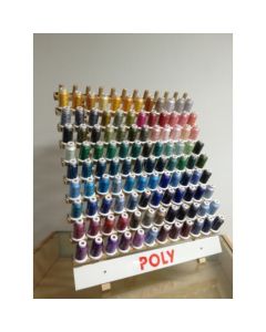 Portafili in legno Gunold con 120 filati Poly 40 1000 mt