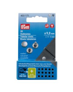Set 20 rivetti tubolari 9 mm Prym