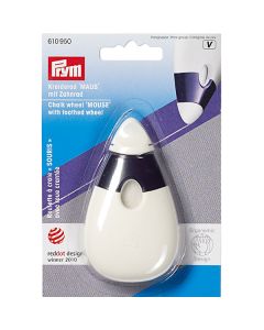 Rotella a gesso per sarti "Mouse" con rotella dentata Prym
