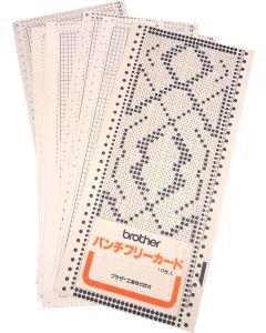 Set 10 schede neutre da perforare - Brother