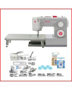 Macchina per cucire meccanica Singer Heavy Duty 4411 + Piano prolunga + Set 15 piedini