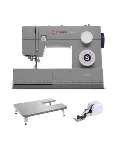 Macchina per cucire meccanica Singer Heavy Duty HD 6335M Denim + Piano prolunga e piedino tagliacuci
