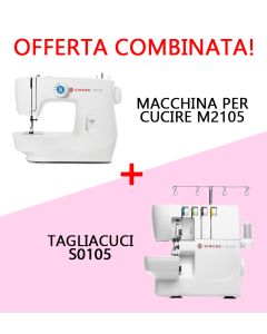 COMBO! Macchina per cucire Singer M2105 + Tagliacuci Singer S0105