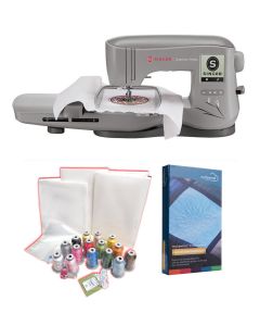 Macchina ricamatrice Singer Quantum Stylist EM 200 con Telaio bordi infiniti + KIT RICAMO e SOFTWARE MYSEWNET GOLD