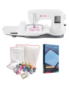 Macchina per cucire e ricamare Singer SE 300 Legacy con Telaio per bordi infiniti + KIT RICAMO e SOFTWARE MYSEWNET GOLD