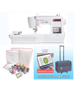 Macchina per cucire e ricamare Singer SE9155 + KIT RICAMO e SOFTWARE / TROLLEY