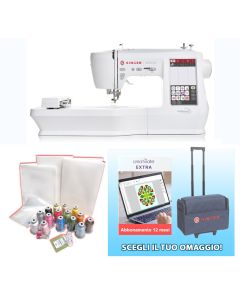 Macchina per cucire e ricamare Singer SE9185 CON WIFI + KIT RICAMO e SOFTWARE / TROLLEY
