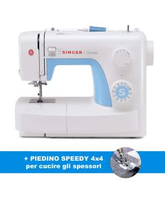 Macchina per cucire meccanica Singer Simple 3221 + PIEDINO "SPEEDY 4x4" per spessori