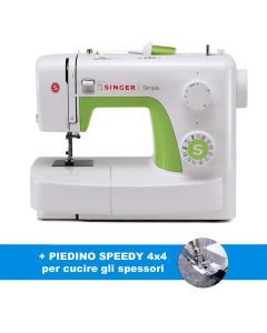 Macchina da cucire meccanica Singer Simple 3229 + PIEDINO "SPEEDY 4x4" per spessori