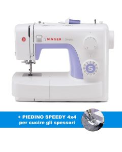 Macchina da cucire meccanica Singer Simple 3232 + PIEDINO "SPEEDY 4x4" per spessori