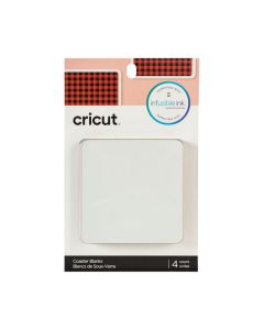 Sottobicchieri quadrati per Infusible Ink Cricut (4 pezzi)
