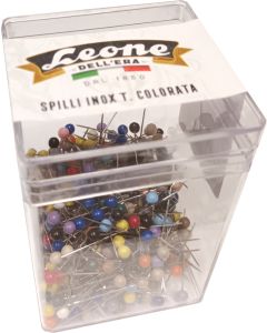 Spilli inox testa colorata (500 pz)