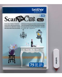 USB No. 3 Collezione Disegni per la Decorazione di interni Brother ScanNCut