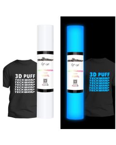 Vinile termoadesivo Glow In The Dark effetto 3D Teckwrap - Bianco
