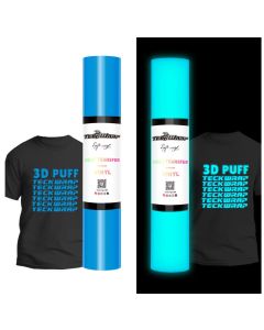 Vinile termoadesivo Glow In The Dark effetto 3D Teckwrap - Blu