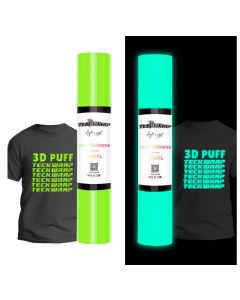 Vinile termoadesivo Glow In The Dark effetto 3D Teckwrap - Verde chiaro