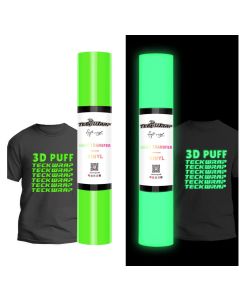 Vinile termoadesivo Glow In The Dark effetto 3D Teckwrap - Verde neon