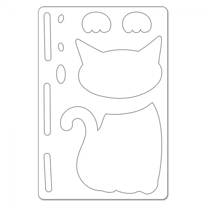 Fustelle Metalliche Per Scrapbooking – 2 Gattini Animali – Dimensioni 8,7 X 6,1 Cm – Acciaio Al Carbonio