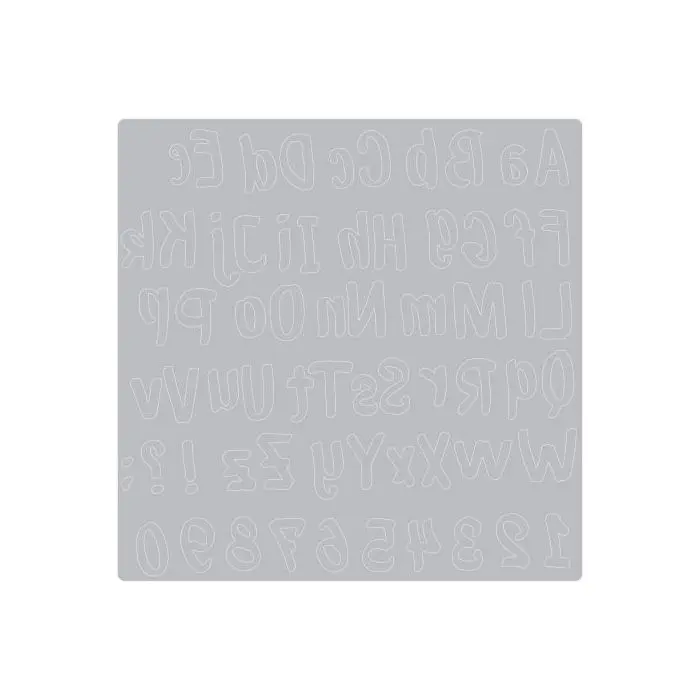 Artemio Thinlits – Fustella Alfabeto Per Scrapbooking E Biglietti, 4,8 Cm
