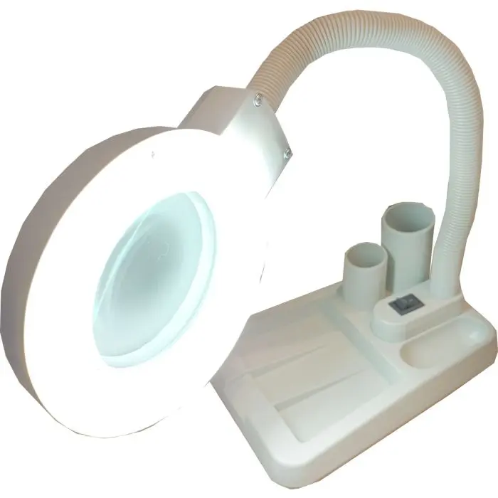 Lampada da tavolo a LED con lente ingrandimento