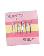  Fustella Sizzix Framelits "Finestrelle di compleanno" con timbri - 665651