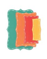 Fustella Sizzix Framelits "Etichette con bordo punteggiato" - 666552