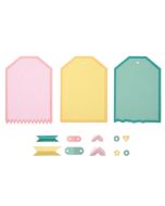 Fustella Sizzix Thinlits Snap & Swap "Etichette grandi, attacca e stacca" - 666826