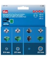 Set di attrezzi per occhielli con rondelle 4, 5 e 8 mm - Prym