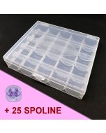 Astuccio porta spoline + 25 spoline