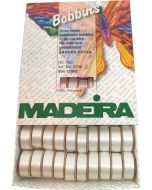 Scatola 50 spoline prefatte - Bobbins Madeira bianco