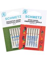 Set aghi da ricamo SCHMETZ Topstitch + Embroidery