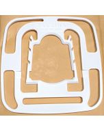 Inserto telaio Calzina 140 x 140 mm per ricamare sui calzini - Janome / Elna 