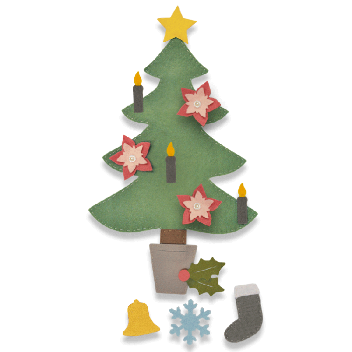 Fustella Albero Di Natale 3d.Fustella Sizzix Bigz Plus Albero Di Natale 2 662969