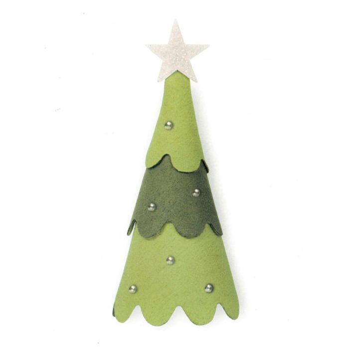 Foto Di Natale 3d.Fustella Sizzix Bigz L Albero Di Natale 3d 663790