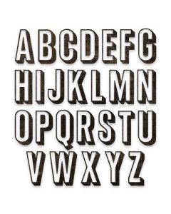 fustelle alfabeti lettere e numeri per